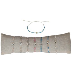 Lot 35 Bracelets à perles CROIX BASQUE
